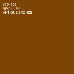 #7D4505 - Antique Bronze Color Image